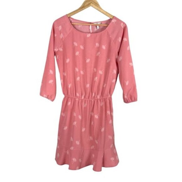 JOIE ARRYN PINK DANDELION FLORAL PRINTED DRESS - Picture 2 of 8